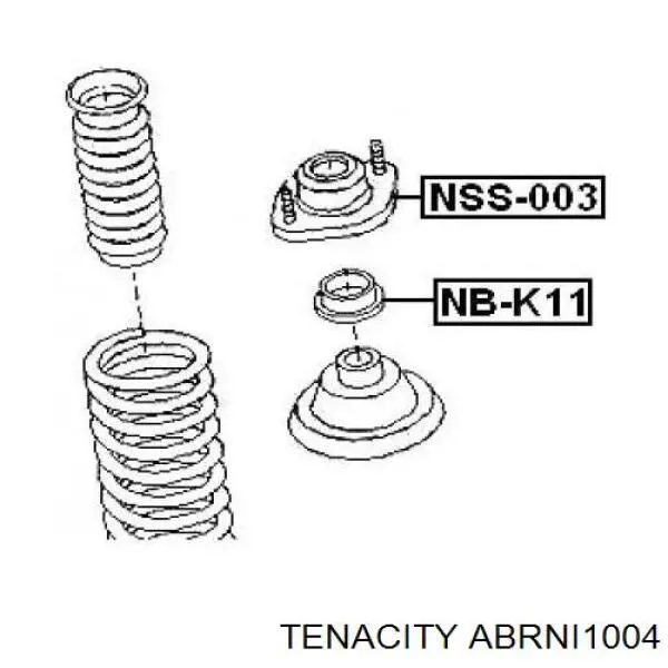 ABRNI1004 Tenacity підшипник опорний амортизатора, переднього
