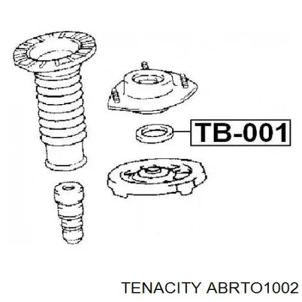 Підшипник опорний амортизатора, переднього ABRTO1002 Tenacity