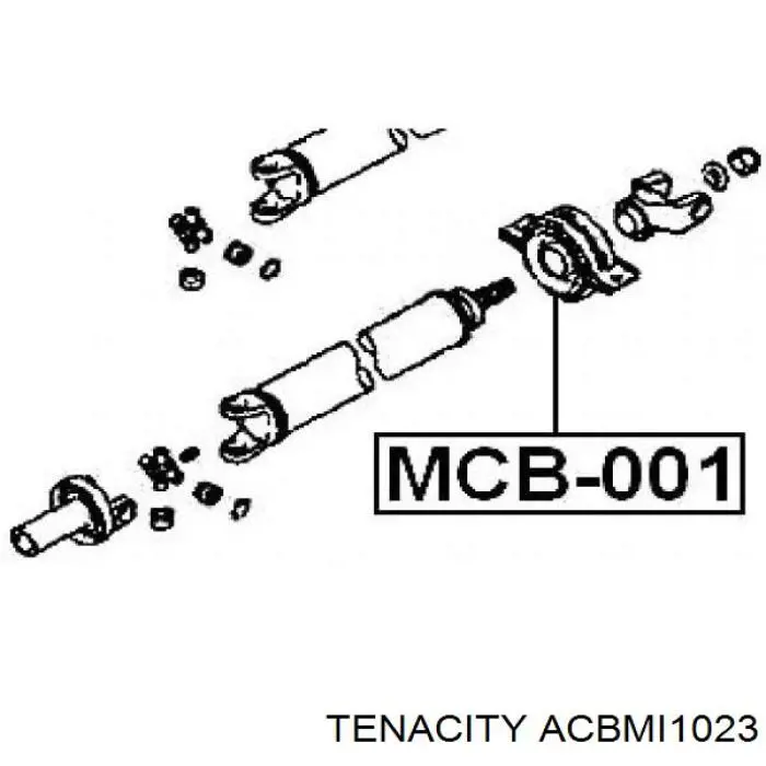 TP401 Transpart Підвісний підшипник карданного валу