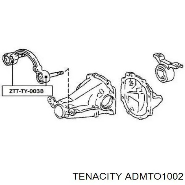 Кронштейн/траверса заднього редуктора, передня Tenacity ADMTO1002 ціна, від 13.95 USD