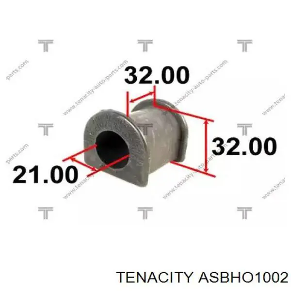 ASBHO1002 Tenacity втулка стабілізатора переднього