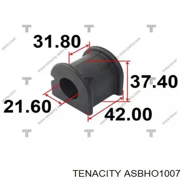 ASBHO1007 Tenacity Втулка стабілізатора переднього