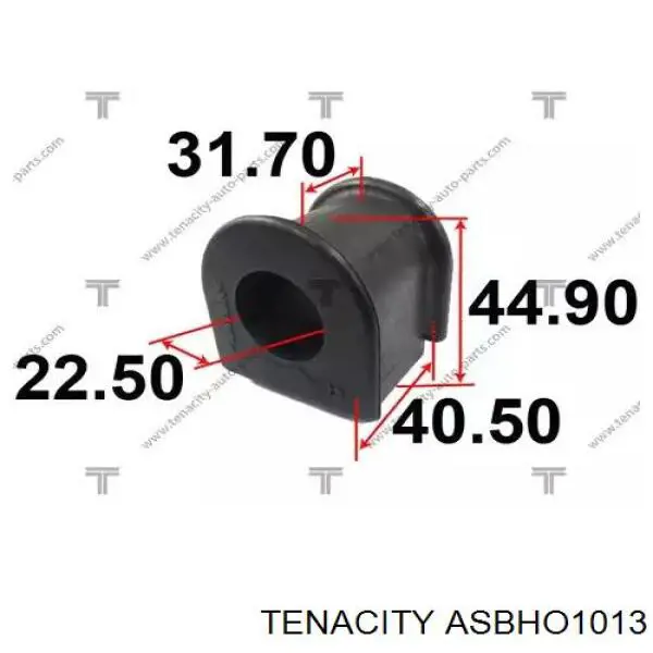 ASBHO1013 Tenacity Втулка стабілізатора переднього