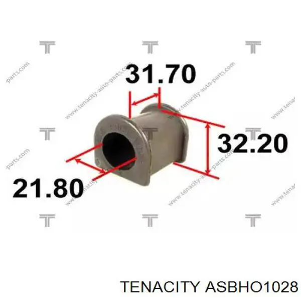 Втулка стабілізатора переднього ASBHO1028 Tenacity