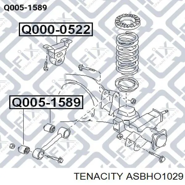 Втулка стабілізатора заднього ASBHO1029 Tenacity