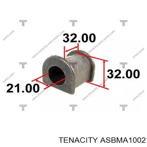 Втулка стабілізатора заднього ASBMA1002 Tenacity