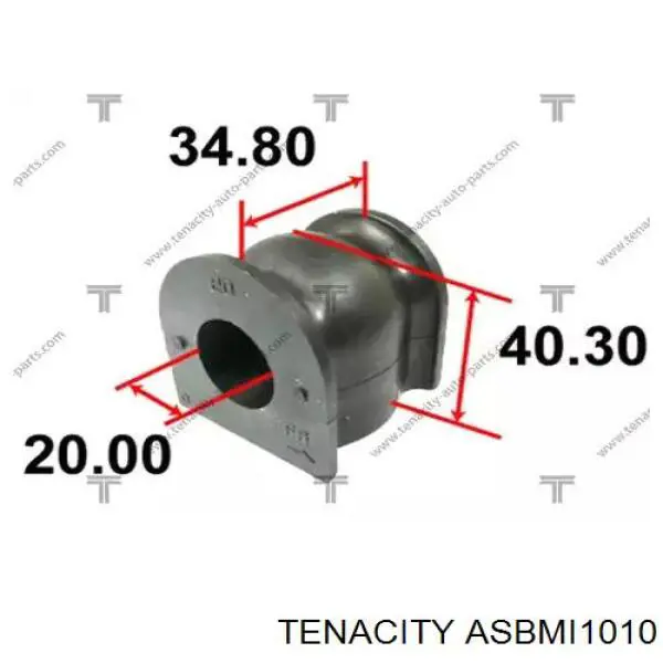 Втулка стабілізатора переднього ASBMI1010 Tenacity