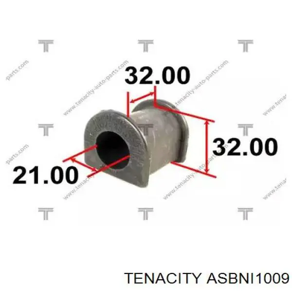 Втулка стабілізатора заднього ASBNI1009 Tenacity