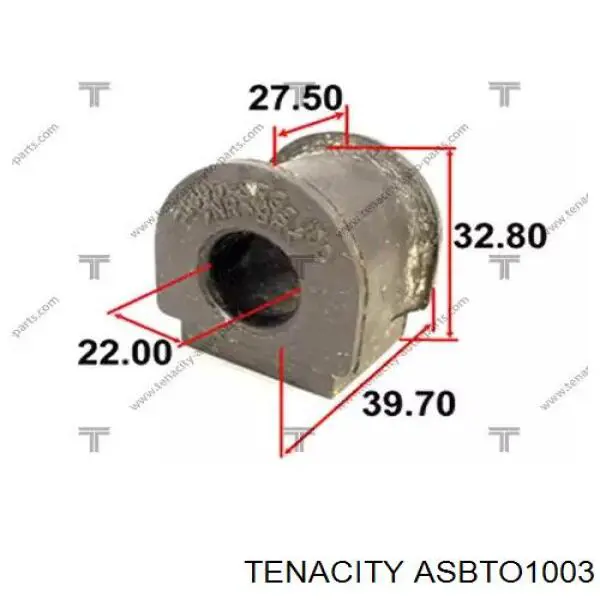 ASBTO1003 Tenacity Втулка стабілізатора переднього