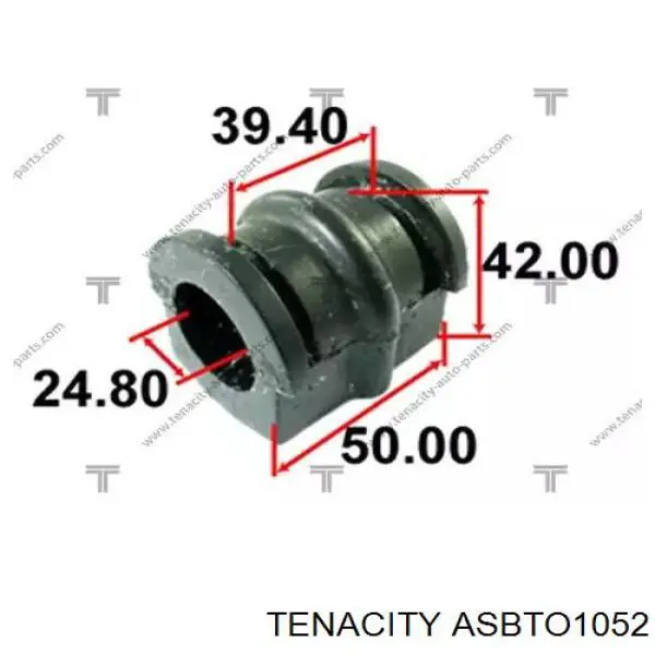 Втулка стабілізатора заднього ASBTO1052 Tenacity