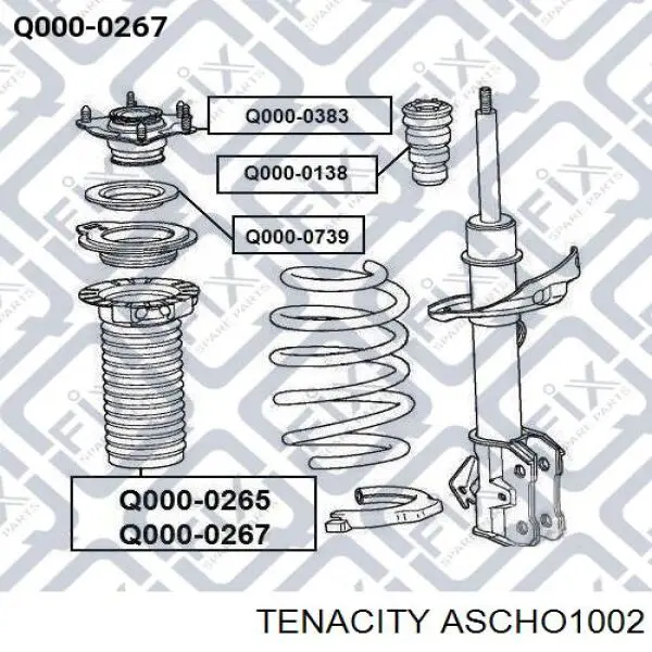 ASCHO1002 Tenacity Пильник стійки передньої
