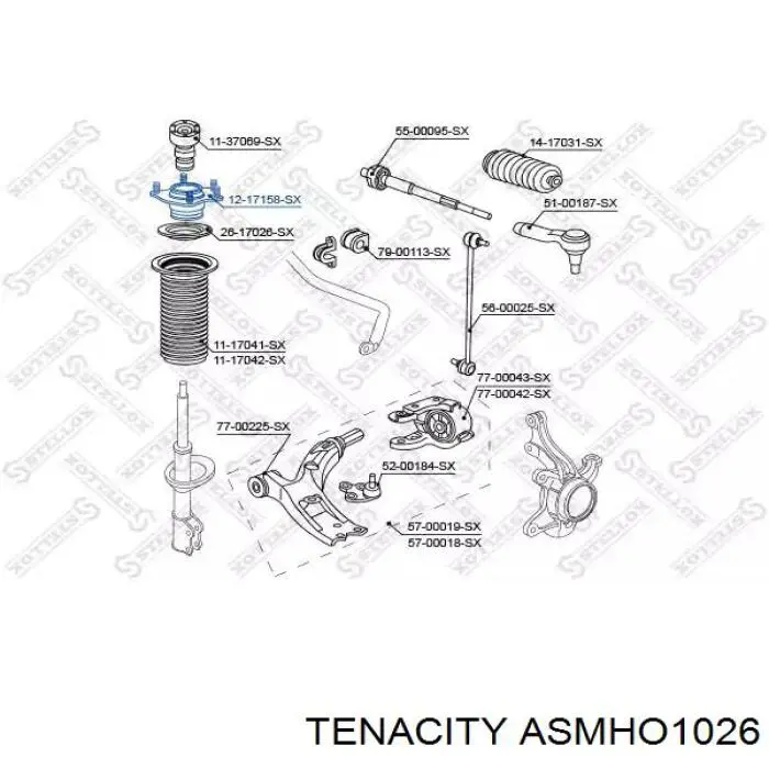 ASMHO1026 Tenacity Кріплення переднього амортизатора