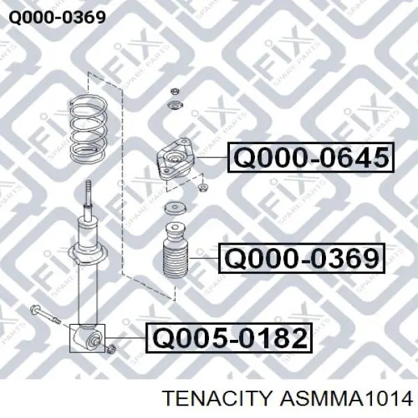 ASMMA1014 Tenacity Кріплення переднього амортизатора