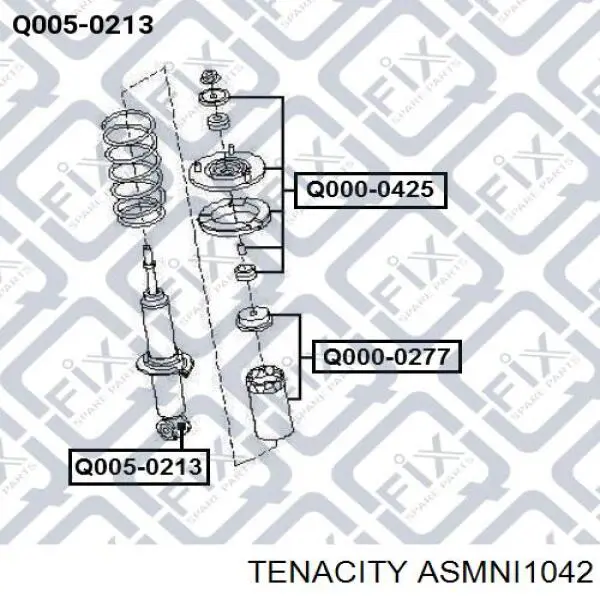 Опора амортизатора переднього ASMNI1042 Tenacity