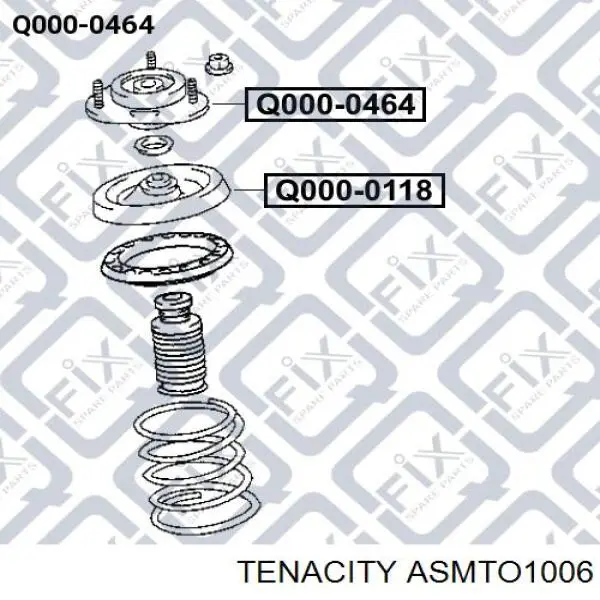 ASMTO1006 Tenacity опора амортизатора переднього