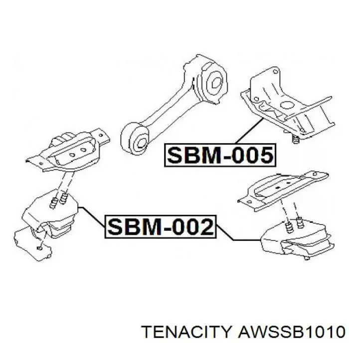 AWSSB1010 Tenacity Опора кпп