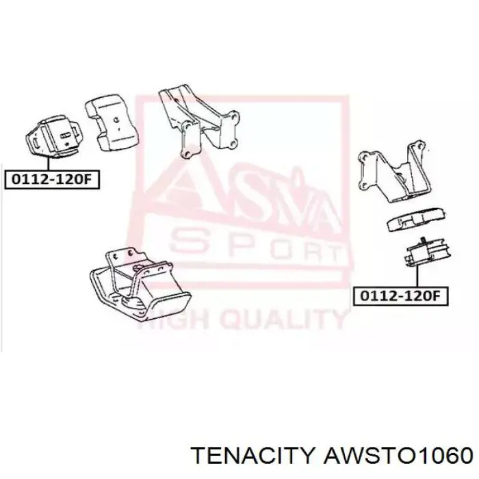 AWSTO1060 Tenacity Подушка (опора) двигуна, ліва/права