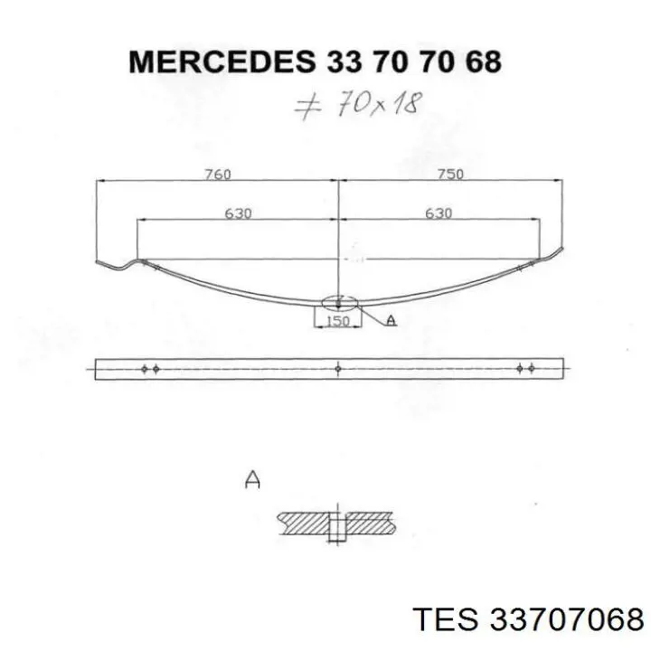 Ресори додаткові TES 33707068 ціна, від 87.21 USD
