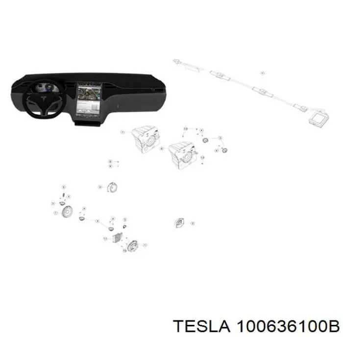 Купити 100636100B Tesla 