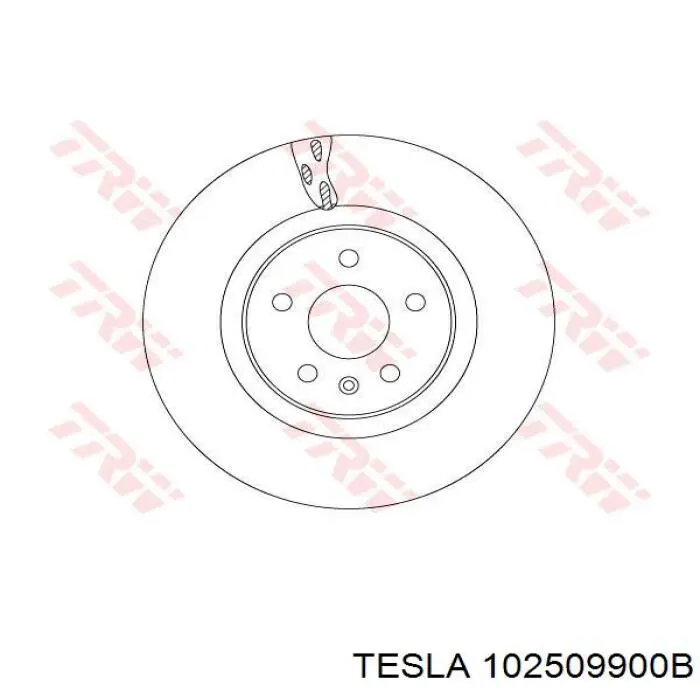 102509900B Tesla диск гальмівний передній