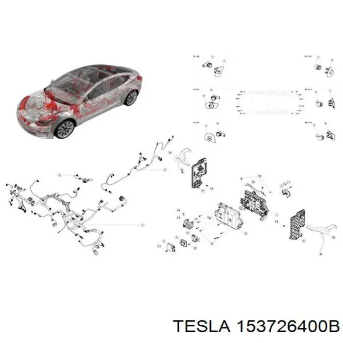 Модуль управління (ЕБУ) заряду основної батареї Tesla 153726400B ціна, від 166.90 USD