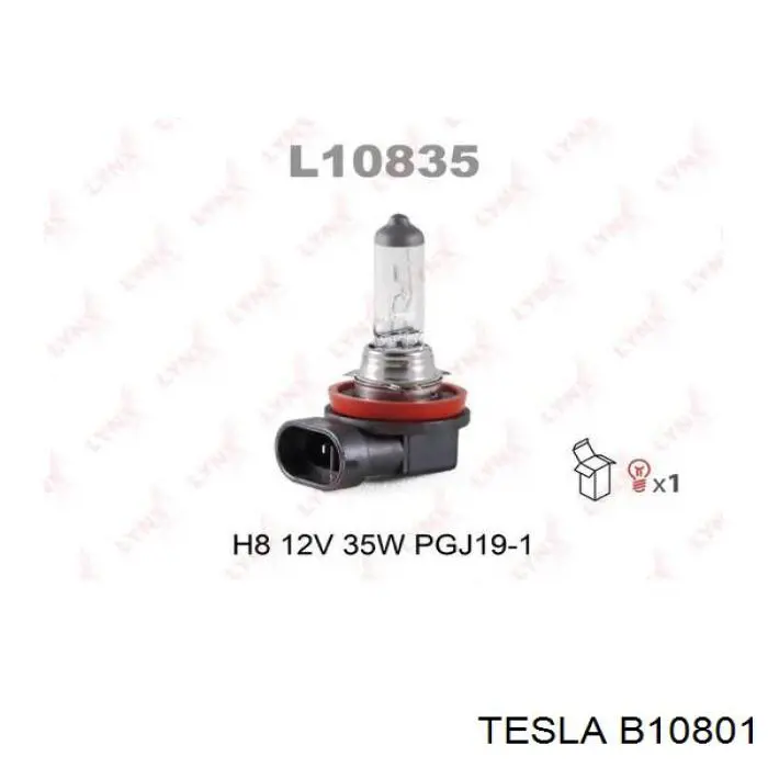B10801 Tesla лампочка галогенна
