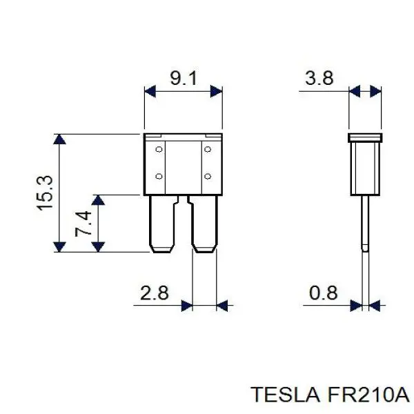 Купити FR210A Tesla Запобіжник