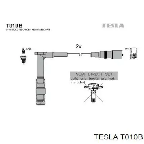 T010B Tesla Проводи високовольтні