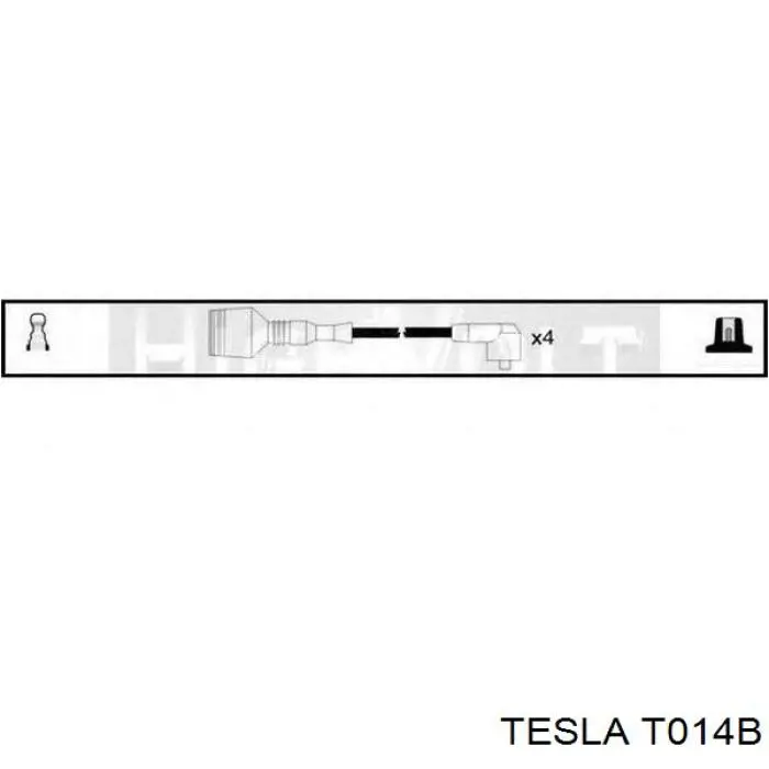 T014B Tesla дріт високовольтні, комплект
