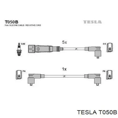 T050B Tesla Проводи високовольтні