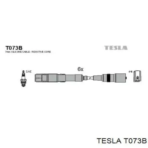 Дроти запалювання Tesla T073B ціна, від 43.35 USD
