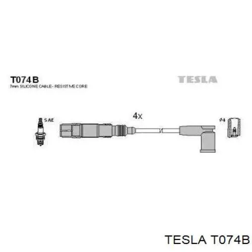 T074B Tesla Проводи високовольтні