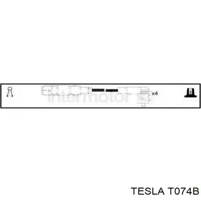Високовольтні дроти T074B Tesla
