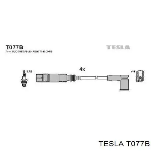 T077B Tesla дріт високовольтні, комплект