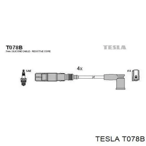 T078B Tesla Проводи високовольтні