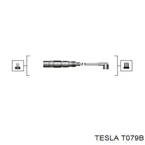 T079B Tesla дріт високовольтні, комплект