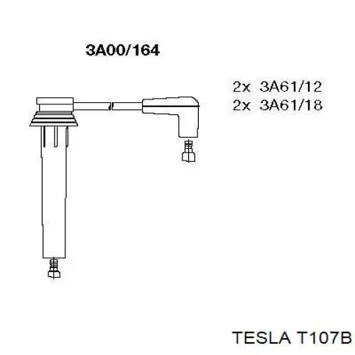 T107B Tesla Проводи високовольтні