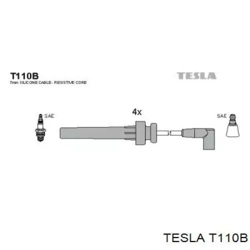 Купити T110B Tesla Провід високовольтні, комплект