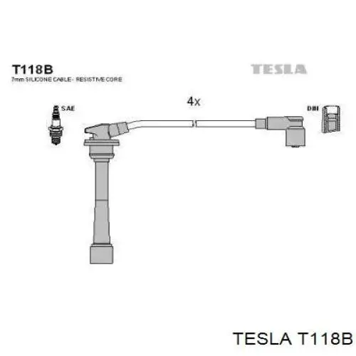 Дроти запалювання Tesla T118B ціна, від 24.65 USD
