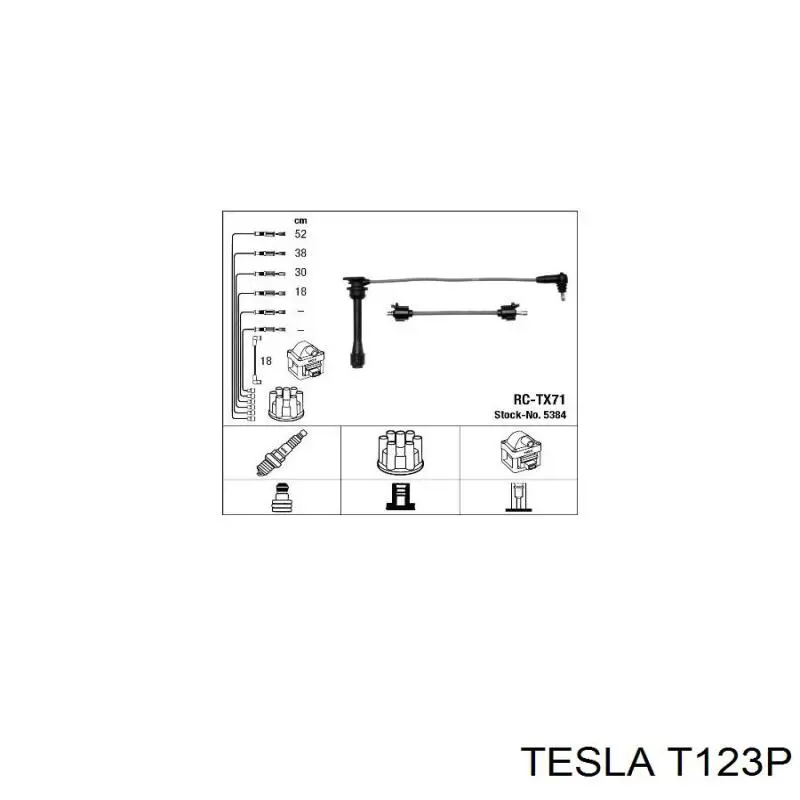 Купити T123P Tesla Провід високовольтні, комплект