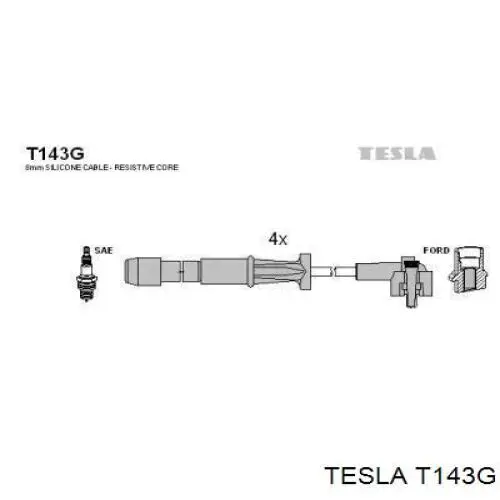 Купити T143G Tesla Провід високовольтні, комплект