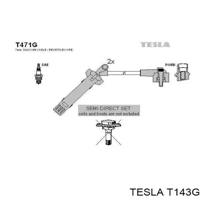 7053863 Ford Проводи високовольтні