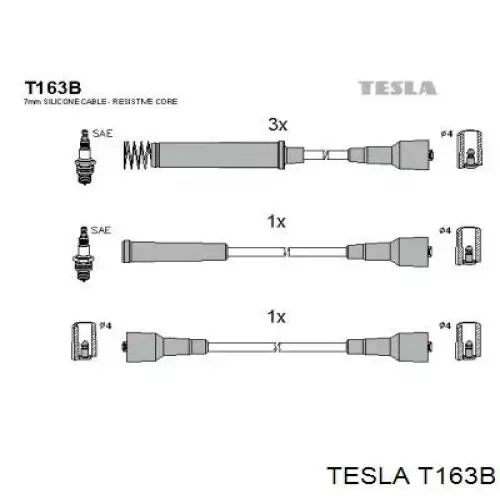 Дроти запалювання Tesla T163B ціна, від 25.90 USD