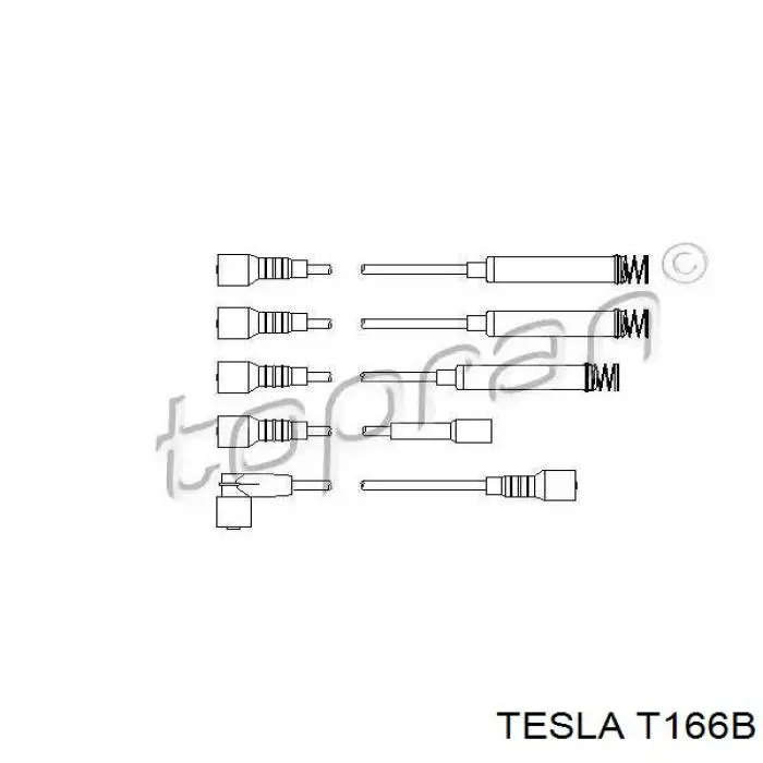 Купити T166B Tesla Провід високовольтні, комплект