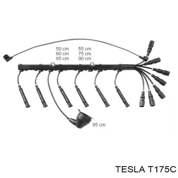 T175C Tesla дріт високовольтні, комплект