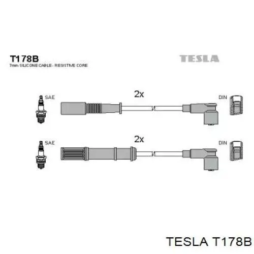 T178B Tesla Проводи високовольтні