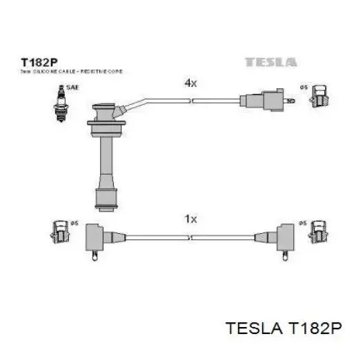 T182P Tesla Проводи високовольтні