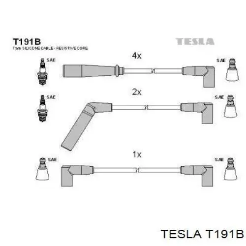 Купити T191B Tesla Провід високовольтні, комплект