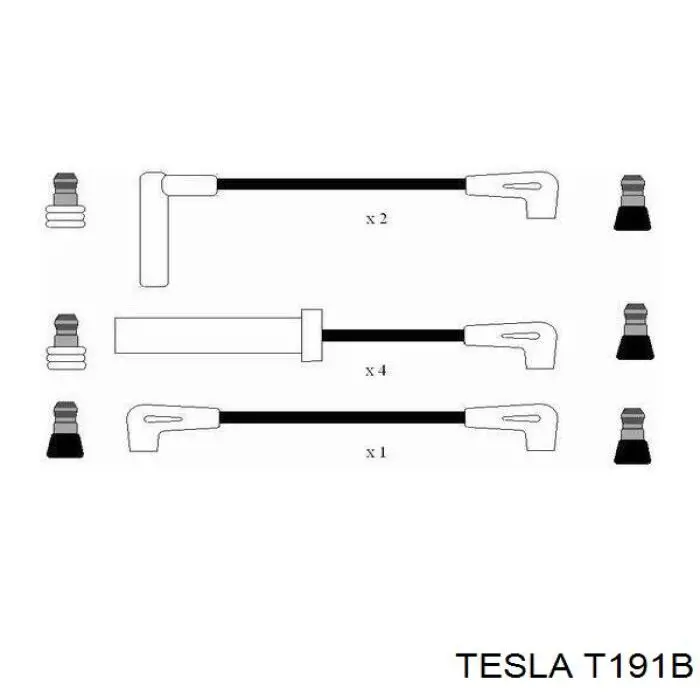 Високовольтні дроти T191B Tesla