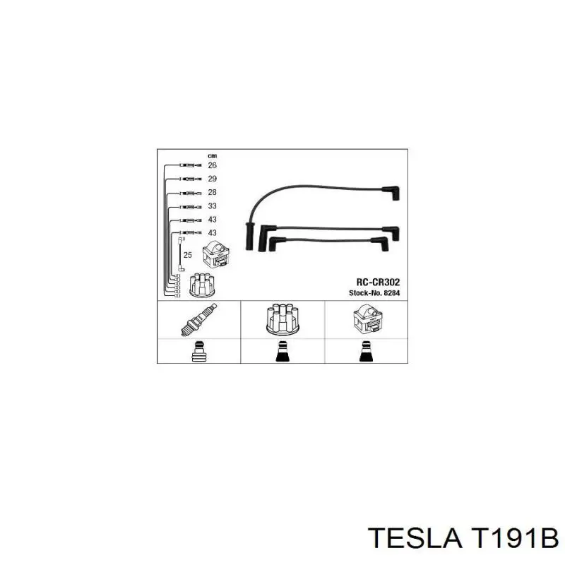 T191B Tesla Проводи високовольтні
